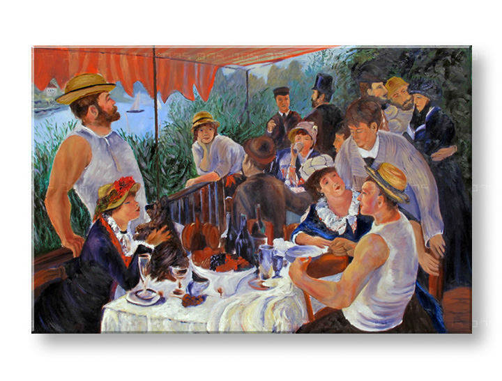 Картини на платно ОБЯД СЛЕД РАЗХОДКА С ЛОДКИ - Pierre Auguste Renoir