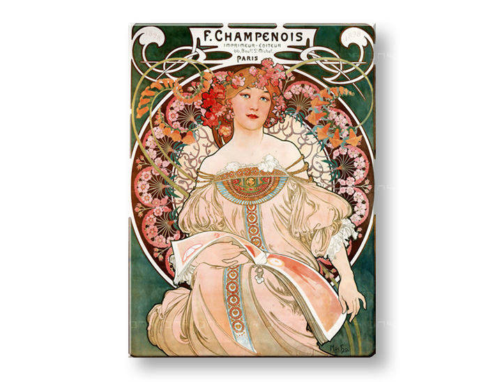 Картини на платно F. CHAMPENOIS IMPRIMEUR-ÉDITEUR - Alfons Mucha