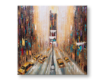 Рисувана картина за стена CITY 1 част 70x70 cm CFAZH2979E1