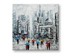 Рисувана картина за стена CITY 1 част 70x70 cm CFAZH4736AE1