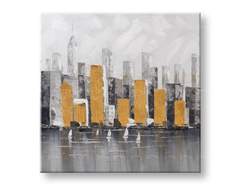 Рисувана картина за стена CITY 1 част 70x70 cm CFAZH6539E1