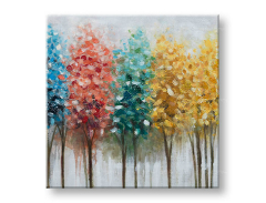 Рисувана картина за стена ДЪРВЕТА 1 част 60x60 cm CWF1718HE1