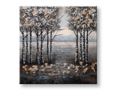 Рисувана картина за стена ДЪРВЕТА 1 част 70x70 cm CFAZH5186E1