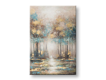 Рисувана картина за стена ДЪРВЕТА 1 част YOBCWFTR087 - 80x120 cm | различни размери