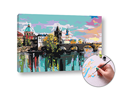 Рисуване по номера KARLOV MOST в Прага | средна трудност
