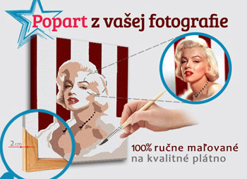 Рисувано POP Art изображение от снимка - ŠTVOREC FOTO-POPS | различни размери