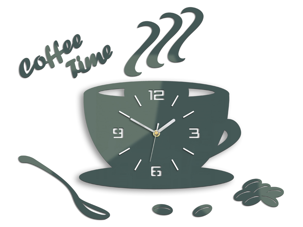 Стенни часовници COFFE TIME 3D GRAY HMCNH045-gray